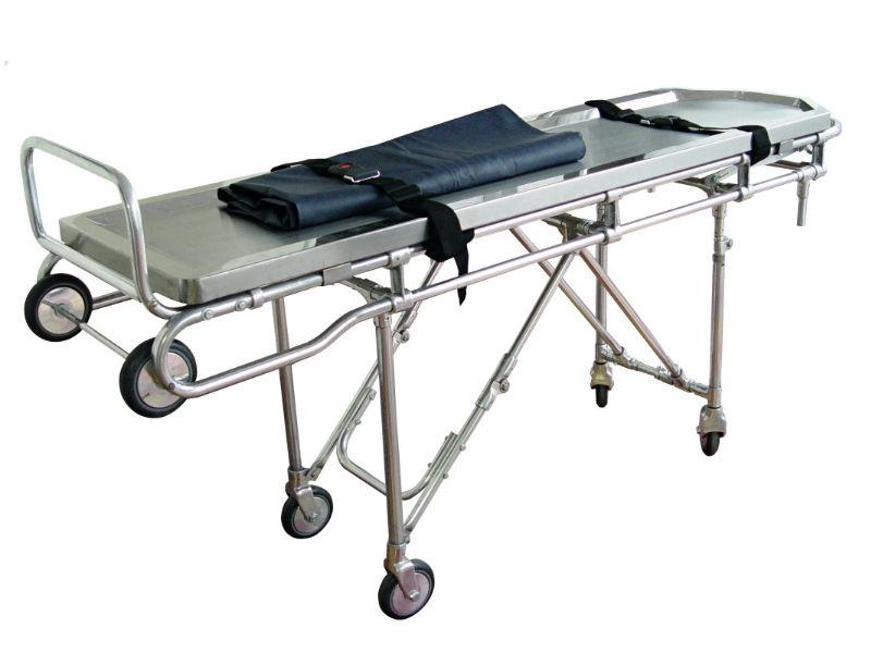 CA-01 Mesa Camilla Con Bandeja en Acero Inoxidable