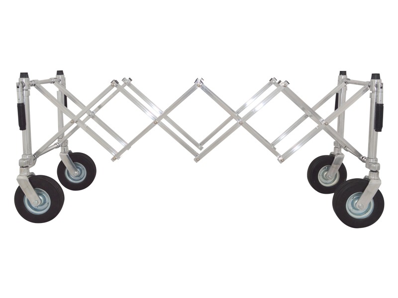 Coche Plegable Plata con Brazos y Llanta Todo Terreno