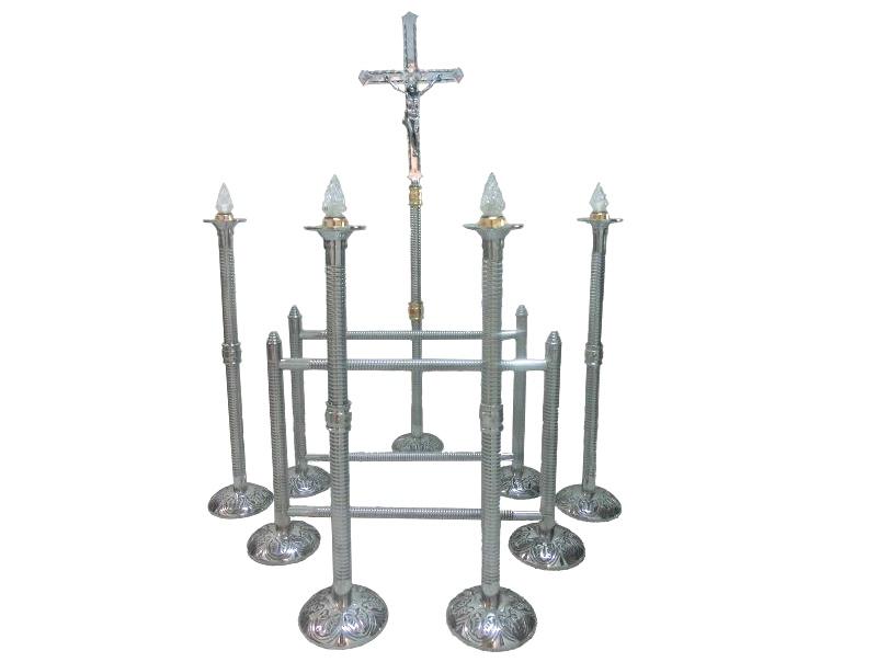 Juego de Candelabros 7 Piezas Doble Uso