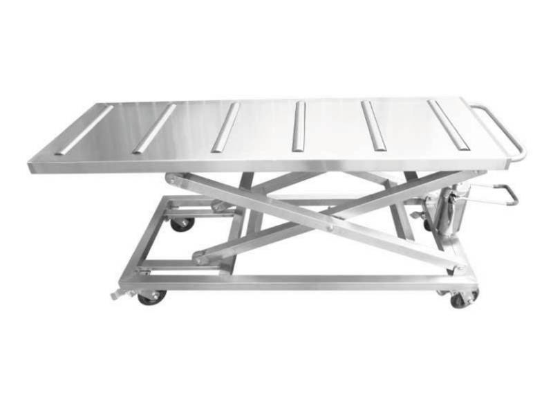 Mesa hidráulica para crematorio